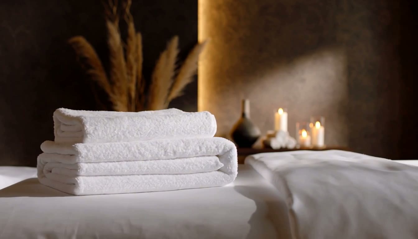 Candlelit treatment room at Garden Route HE Massage & Spa